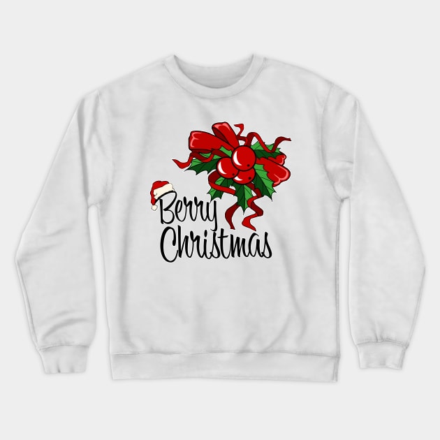 Berry Christmas Crewneck Sweatshirt by ArtworkByJCB